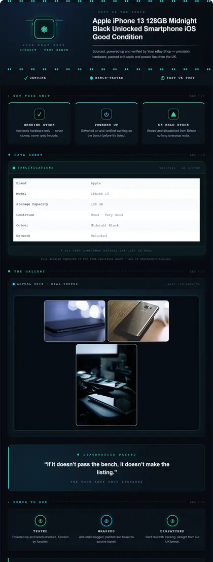 Circuit — Electronics & Tech — DashVue eBay listing template