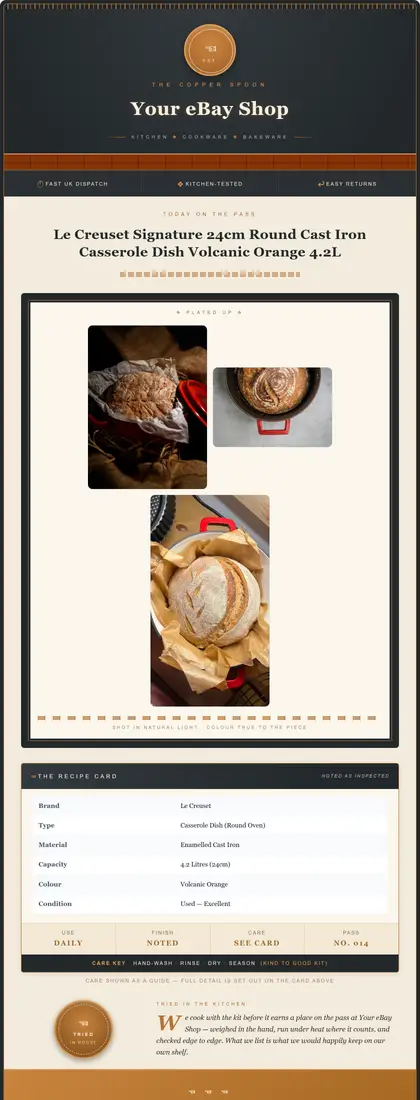 The Copper Spoon — Kitchen & Cookware — DashVue eBay listing template