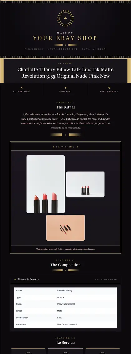 Lumière — Beauty & Cosmetics — DashVue eBay listing template