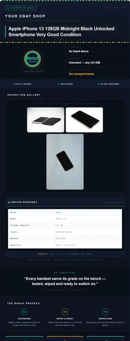 Glasshouse — Mobile Phones — DashVue eBay listing template